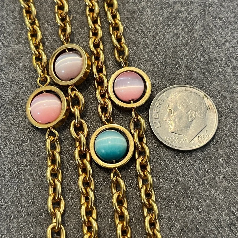 Joan Rivers Goldtone Cateye Colorful Necklace - Picture 4 of 6